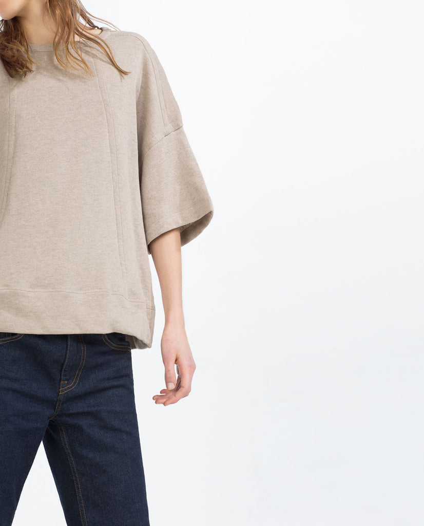 SEAMED SWEATSHIRT