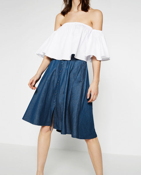 MID-LENGTH SKIRT