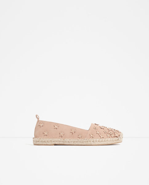 LEATHER ESPADRILLES WITH STARS