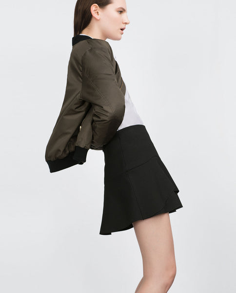 MINI SKIRT WITH FRILL