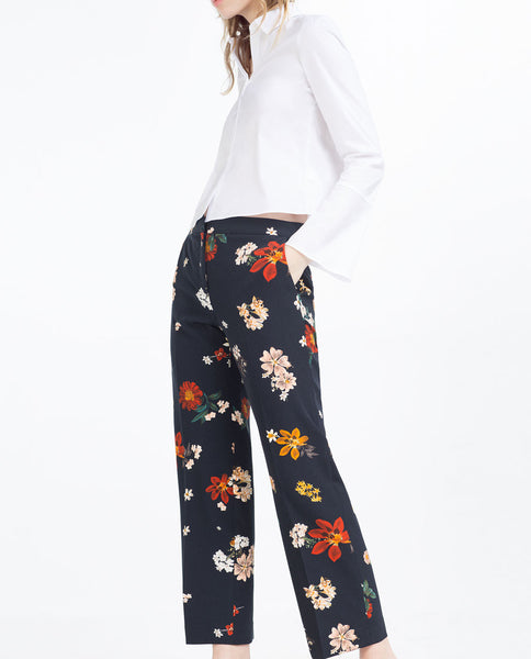 CROPPED PALAZZO TROUSERS