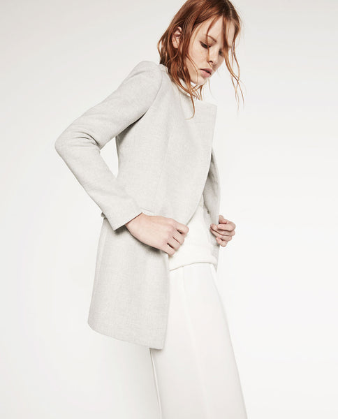 CROSSOVER COTTON COAT