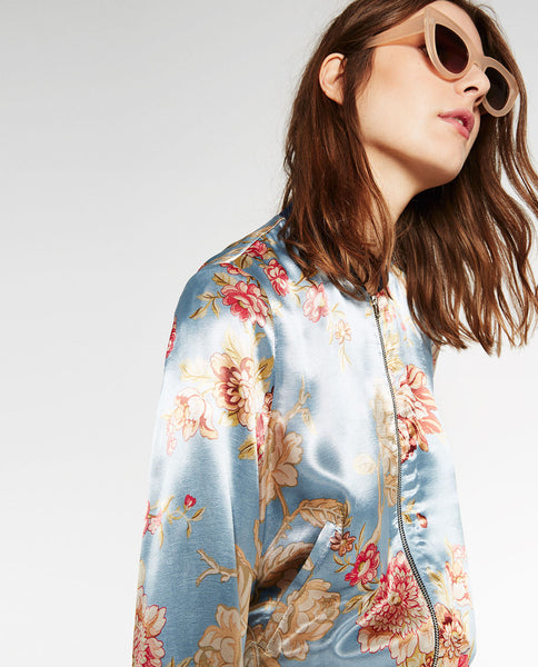 PRINTED BOMBER JACKET