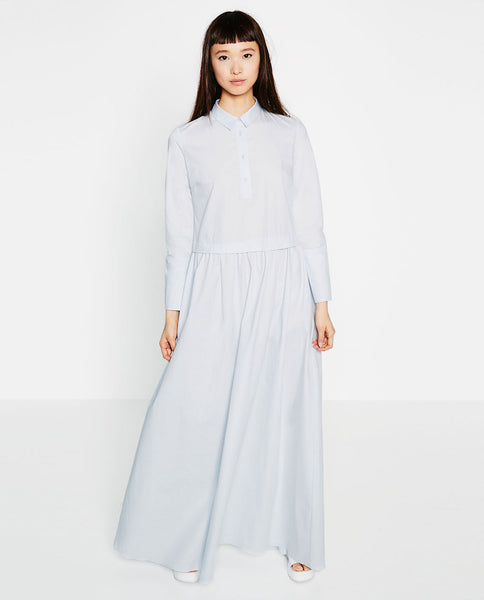 LONG POPLIN DRESS