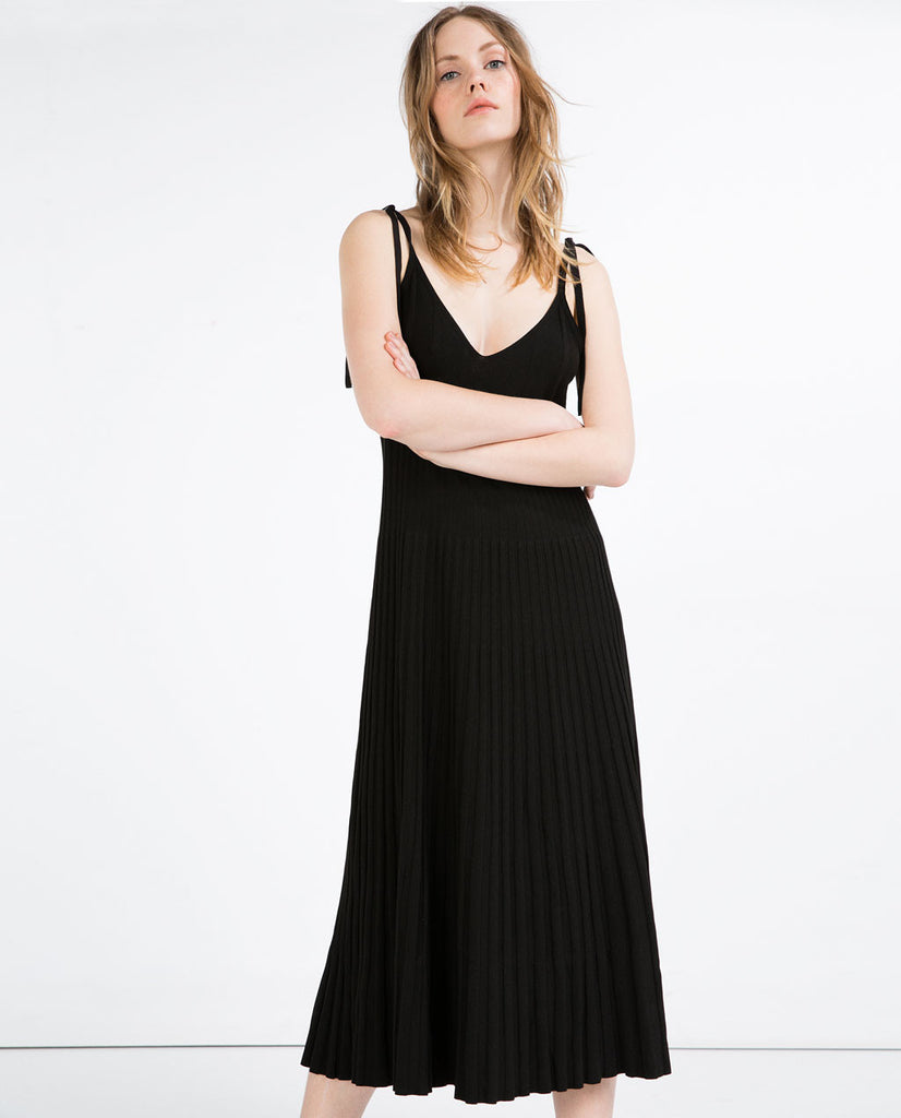 PLEATED EFFECT DRESS