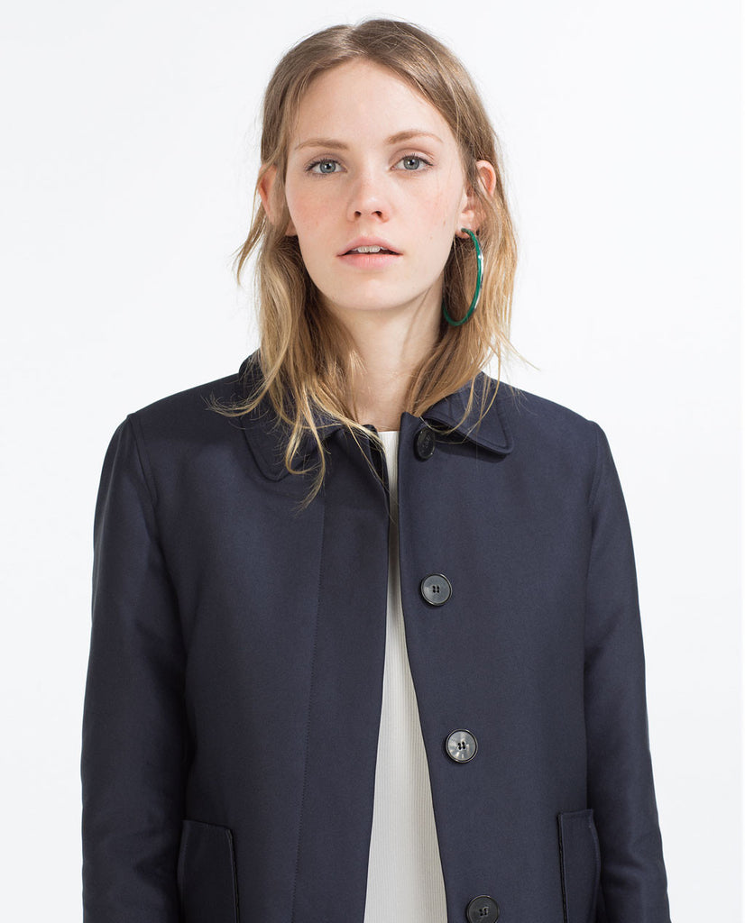 COAT WITH PETER PAN COLLAR