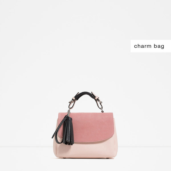 CONTRAST MATERIAL CITY BAG