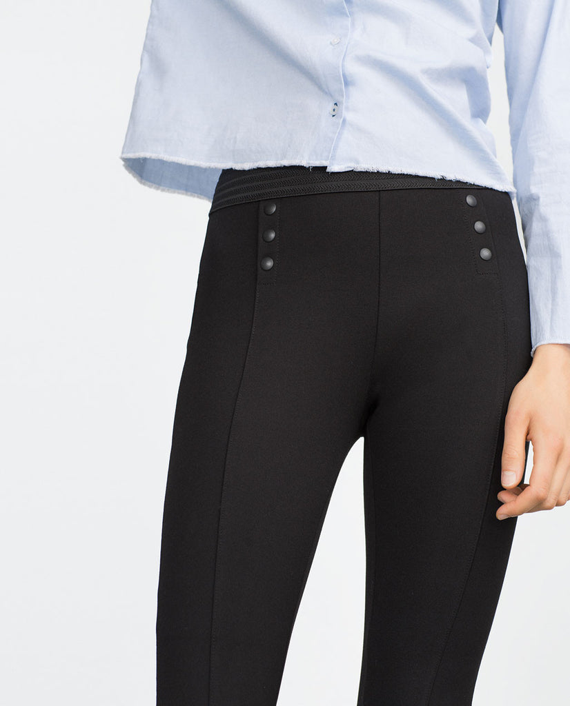 LEGGINGS WITH ELASTIC WAISTBAND