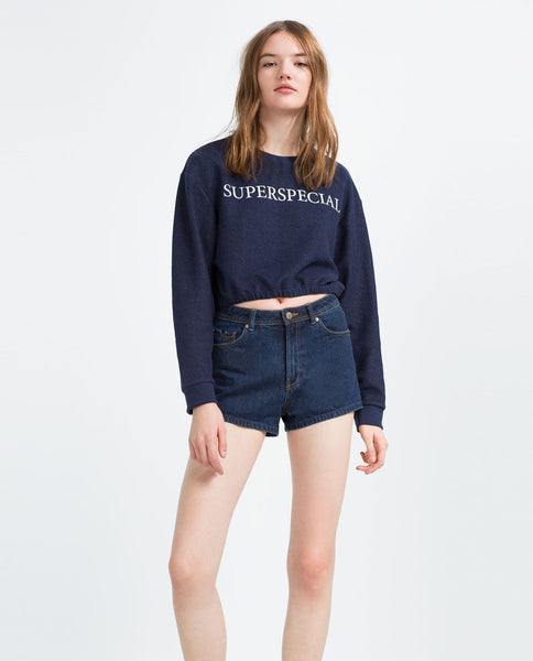 CROPPED SWEATSHIRT