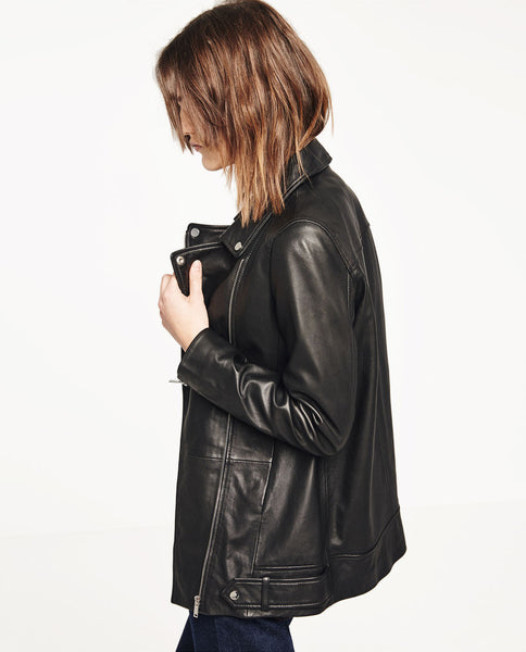 LONG LEATHER JACKET