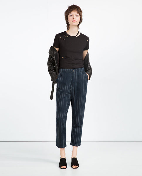 PINSTRIPE JEANS