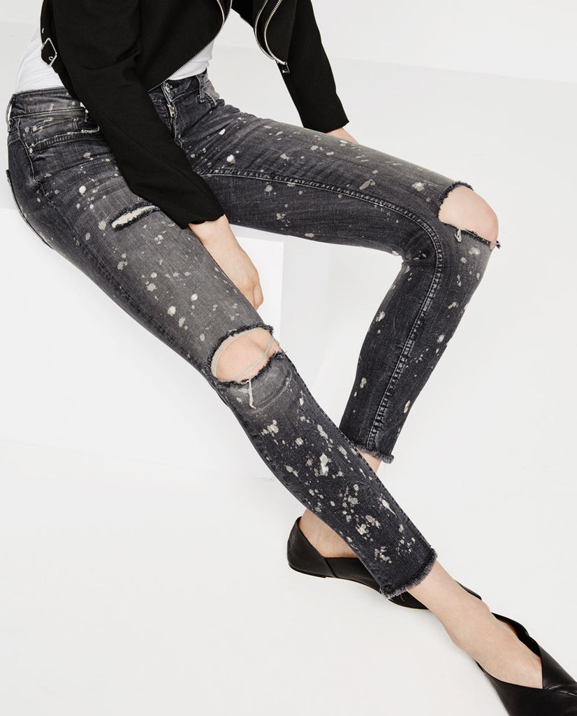 MID-RISE SKINNY JEANS