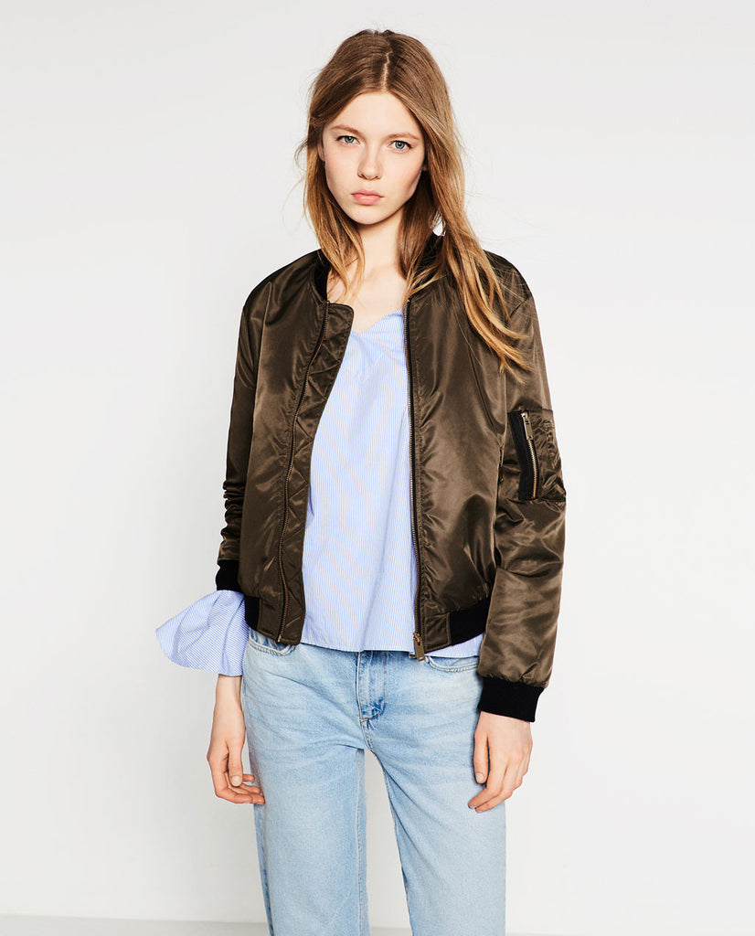 QUILTED BOMBER JACKET